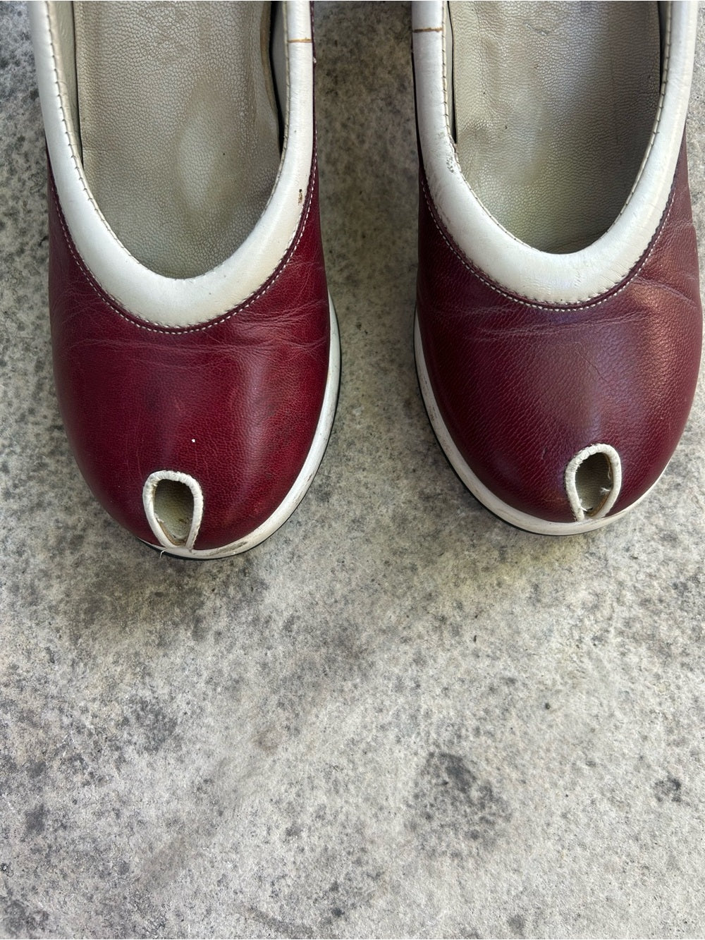 John Fluevog The Pump Peep Toe Ringers, size 7.5