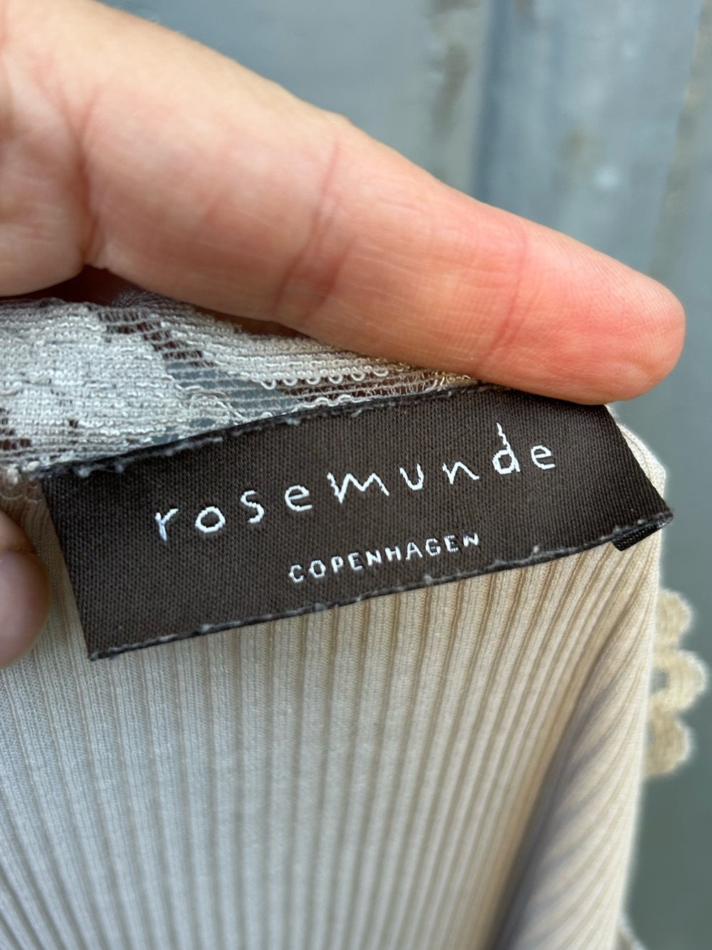 Rosemunde Copenhagen lace tank, size approx M