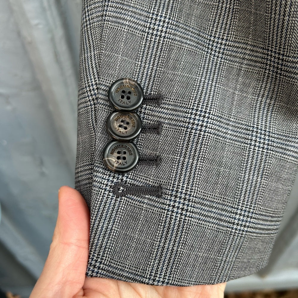 DSquared2 Houndstooth Wool Blazer, size 38 (US 4/6)
