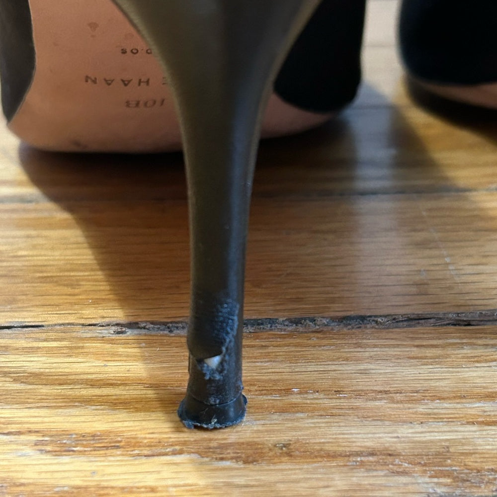 Cole Haan Satin Floral Roses Heel, size 10