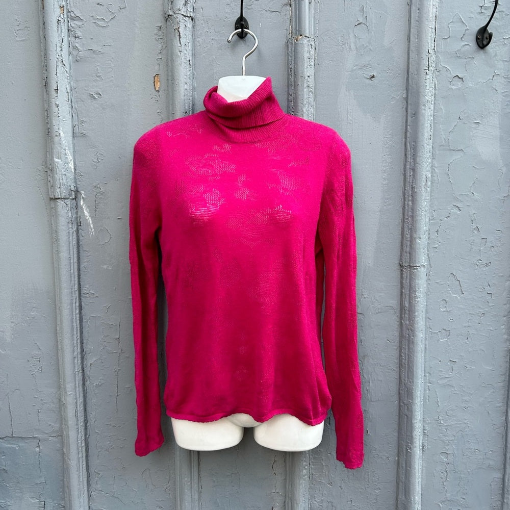 KENZO Paris Pink Turtleneck Sweater, size L