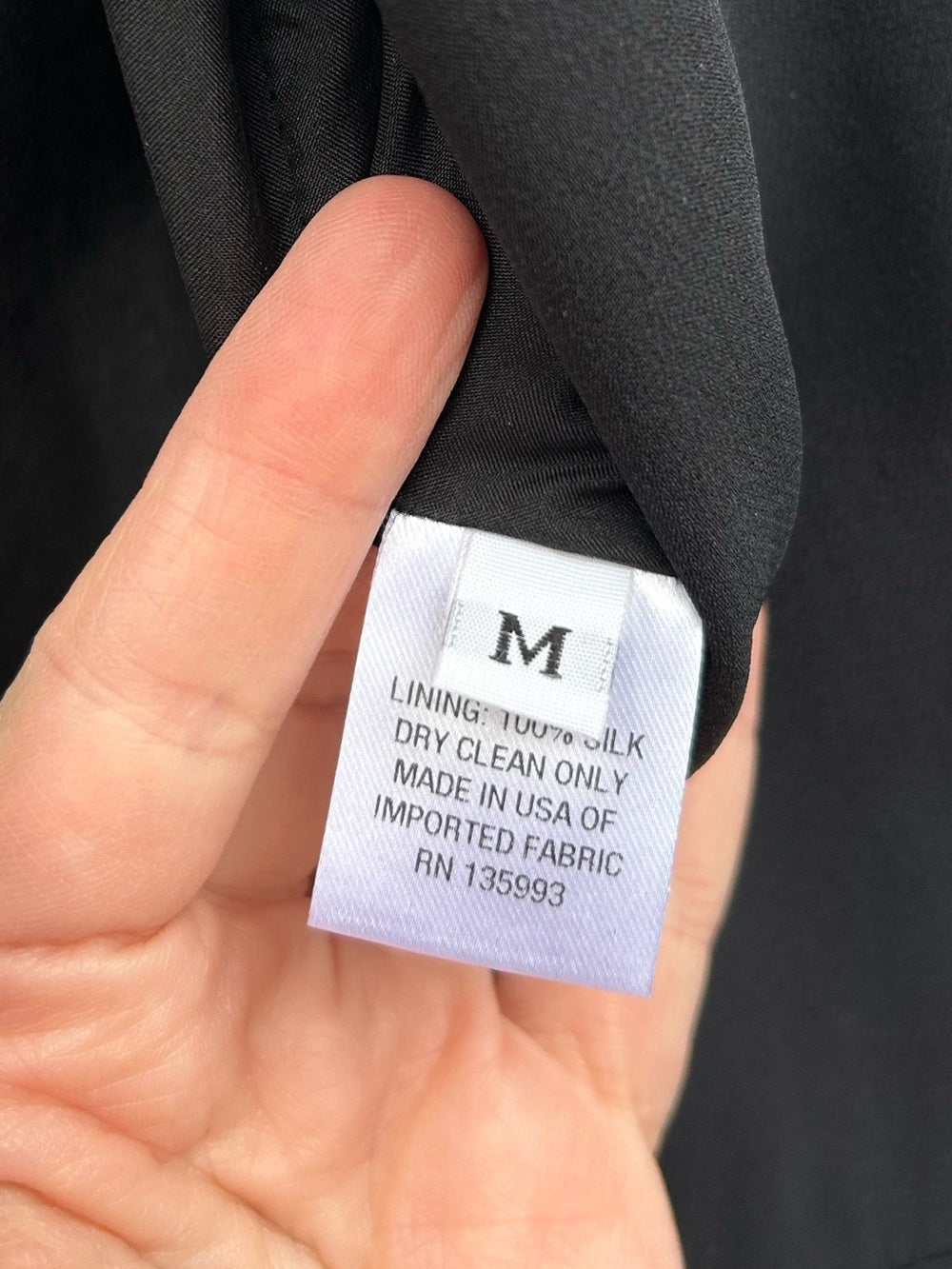 Index Black Silk jumpsuit, size M