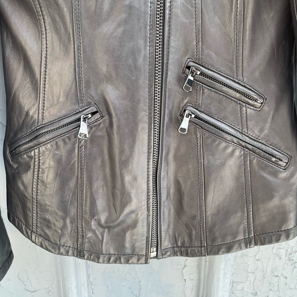 Mackage Leather Moto style jacket, size M