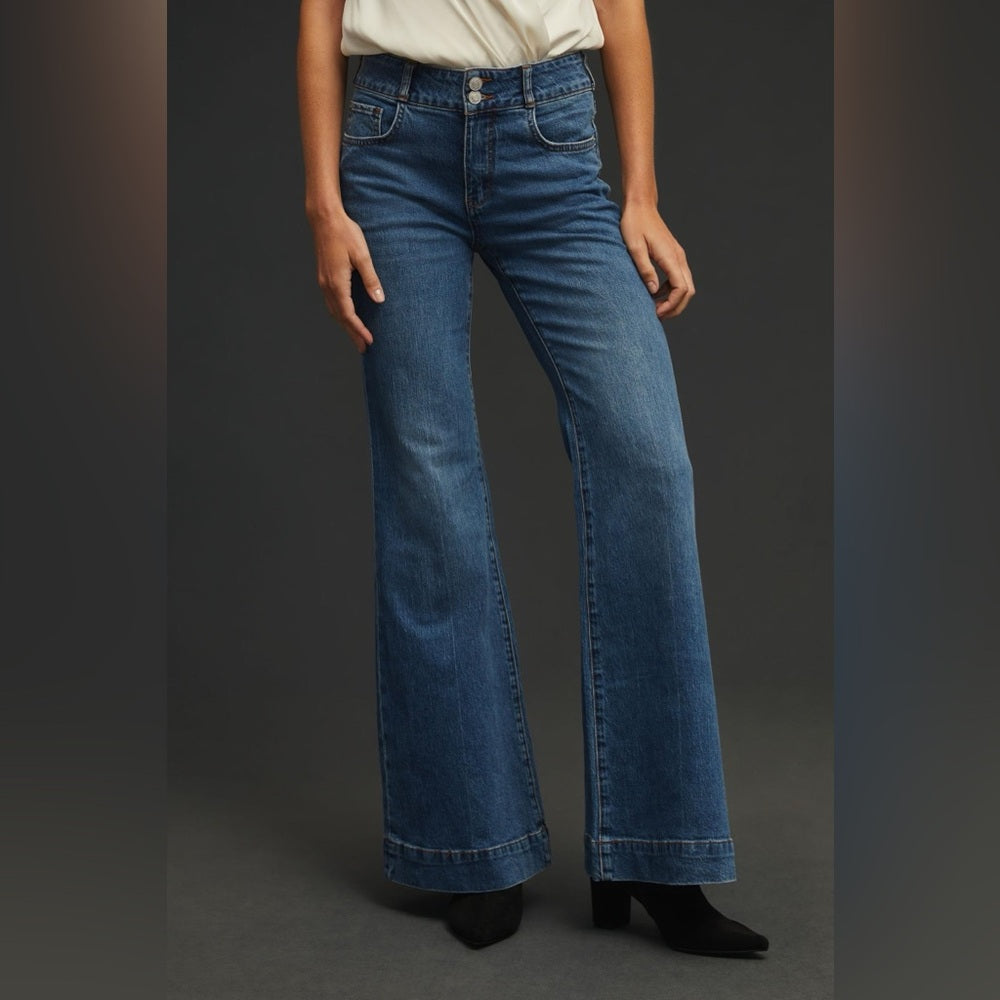 Pilcro Retro High-Rise Flare Jeans, size 30T