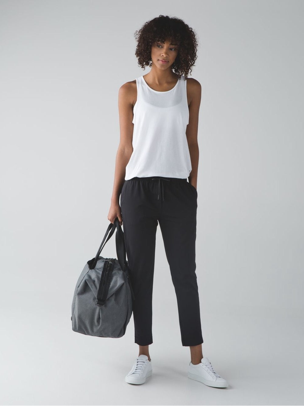 Lululemon White Cruiser Pima Cotton Tank, size 6