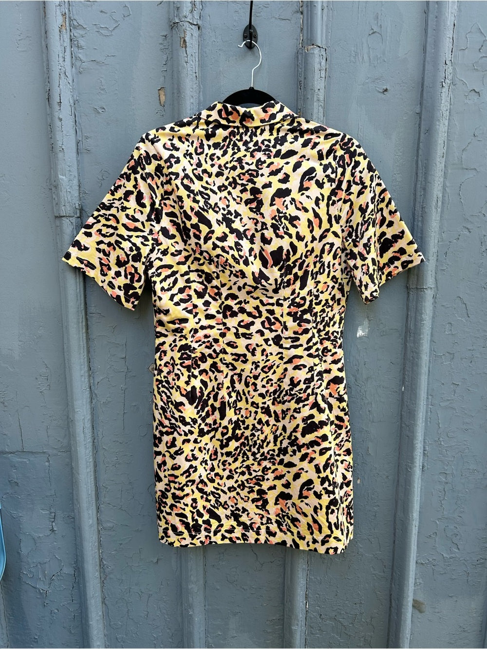 Oliver Bonas Leopard Print Shirt Dress, size 4