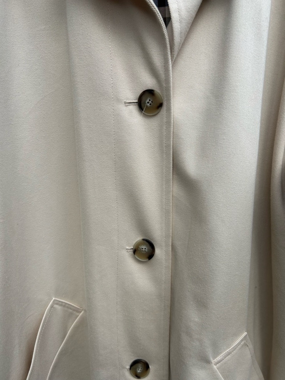 Sezane Taupe Clyde Trench Coat, size 44