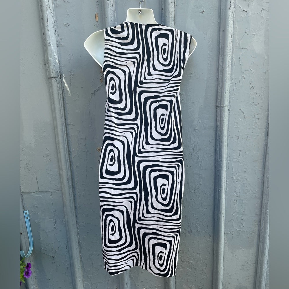 Wolford Black & White Patterned Bodycon dress, size XS
