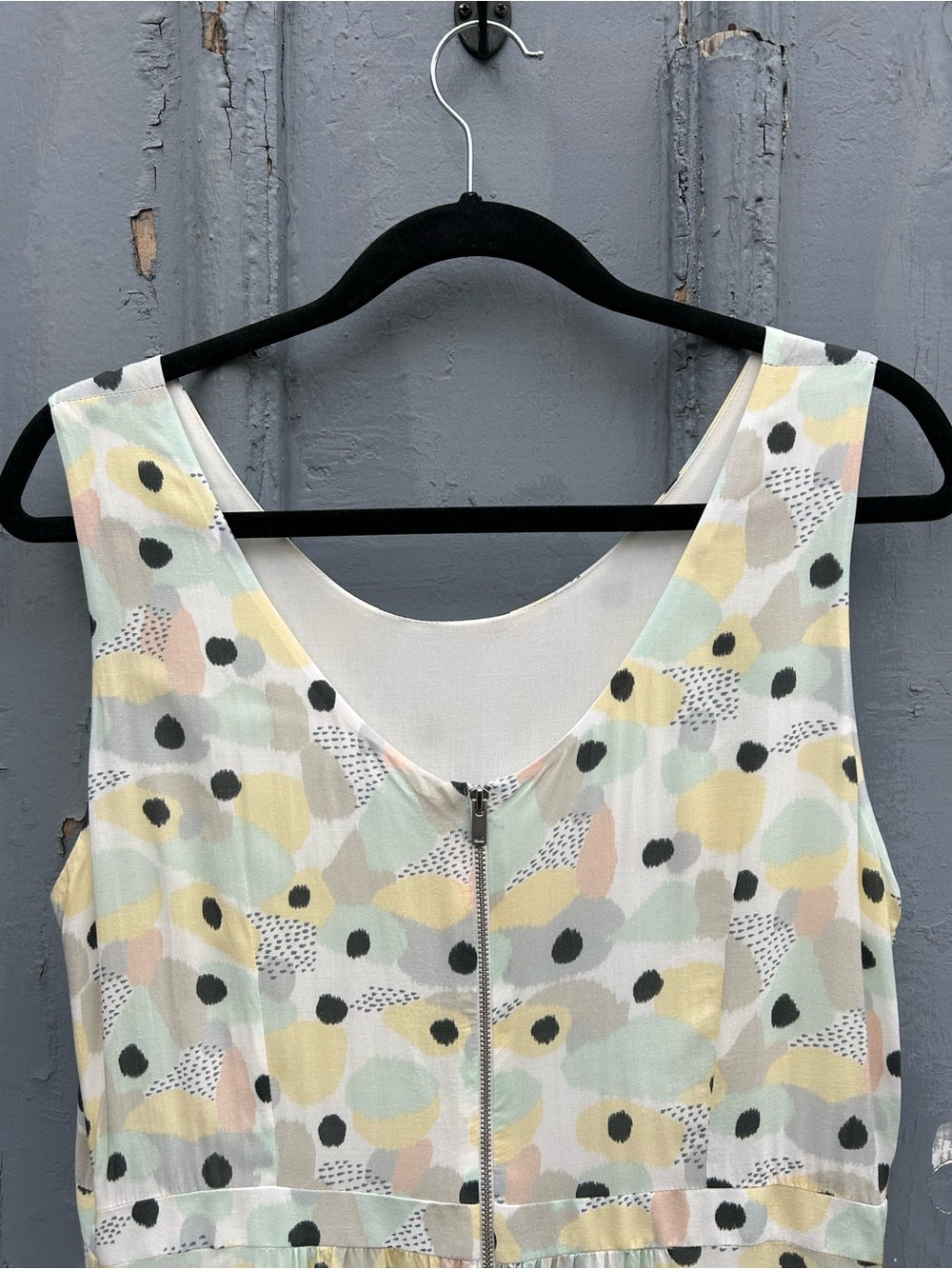 Oliver Bonas Yellow Green Dress, UK 16 (US 12)