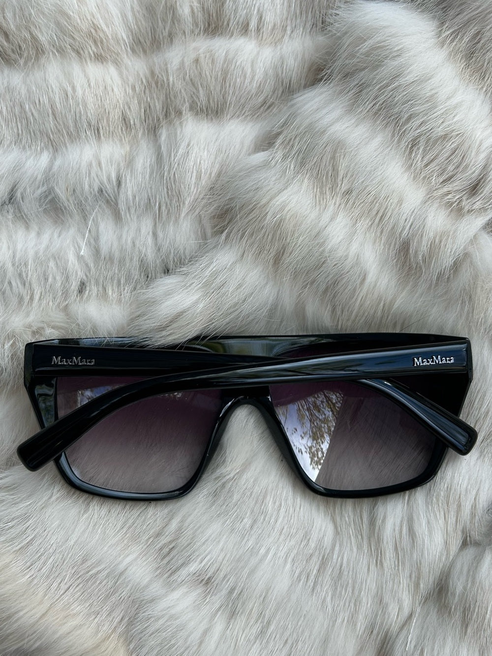 Max Mara Black Retro 80’s Sunglasses, OS