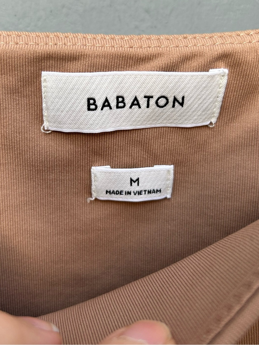 Babaton Taupe contour bodysuit, size M