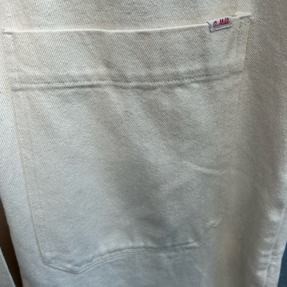 Alex Mill cream V neck denim jumpsuit, size M