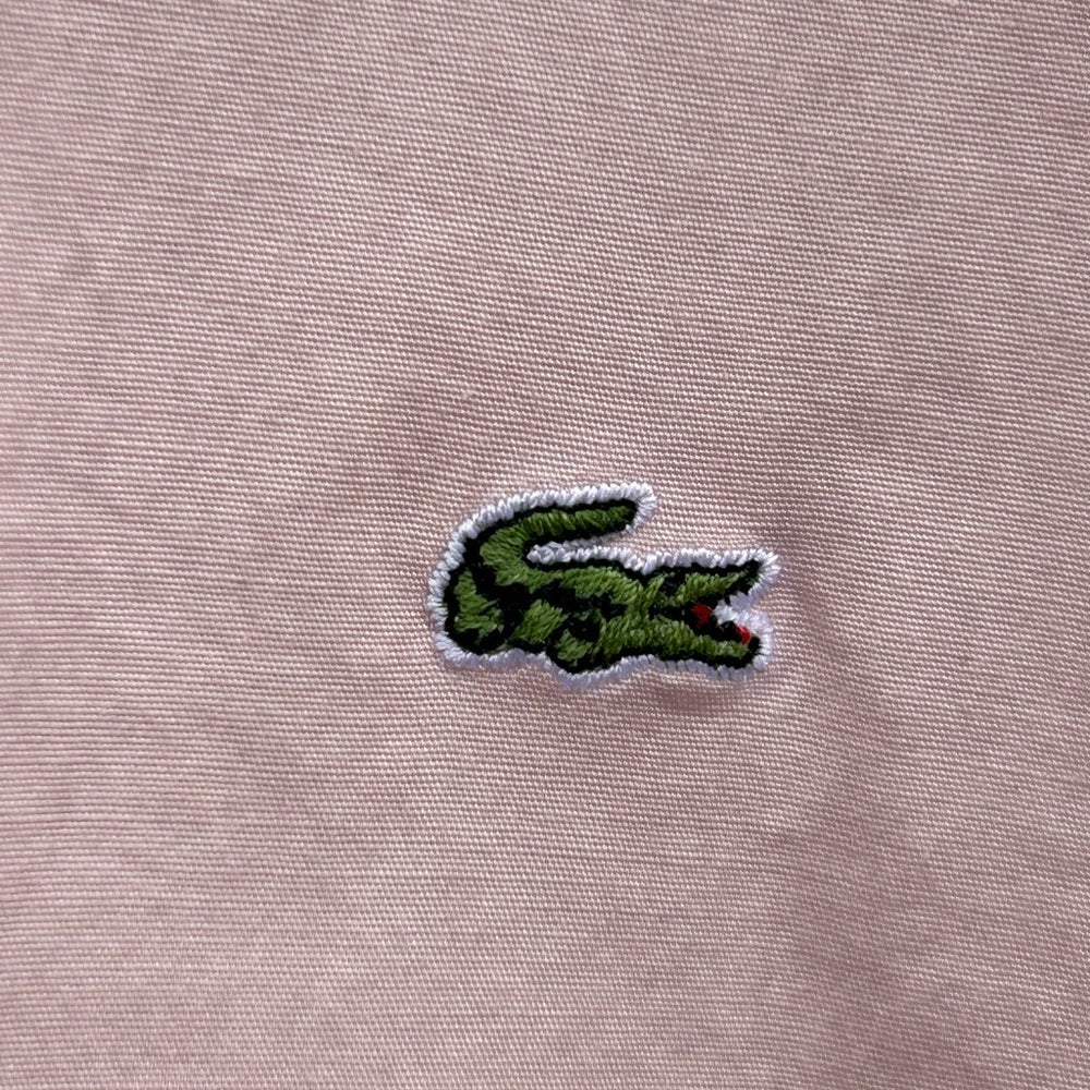Lacoste Pink Short Sleeve Button down, Small