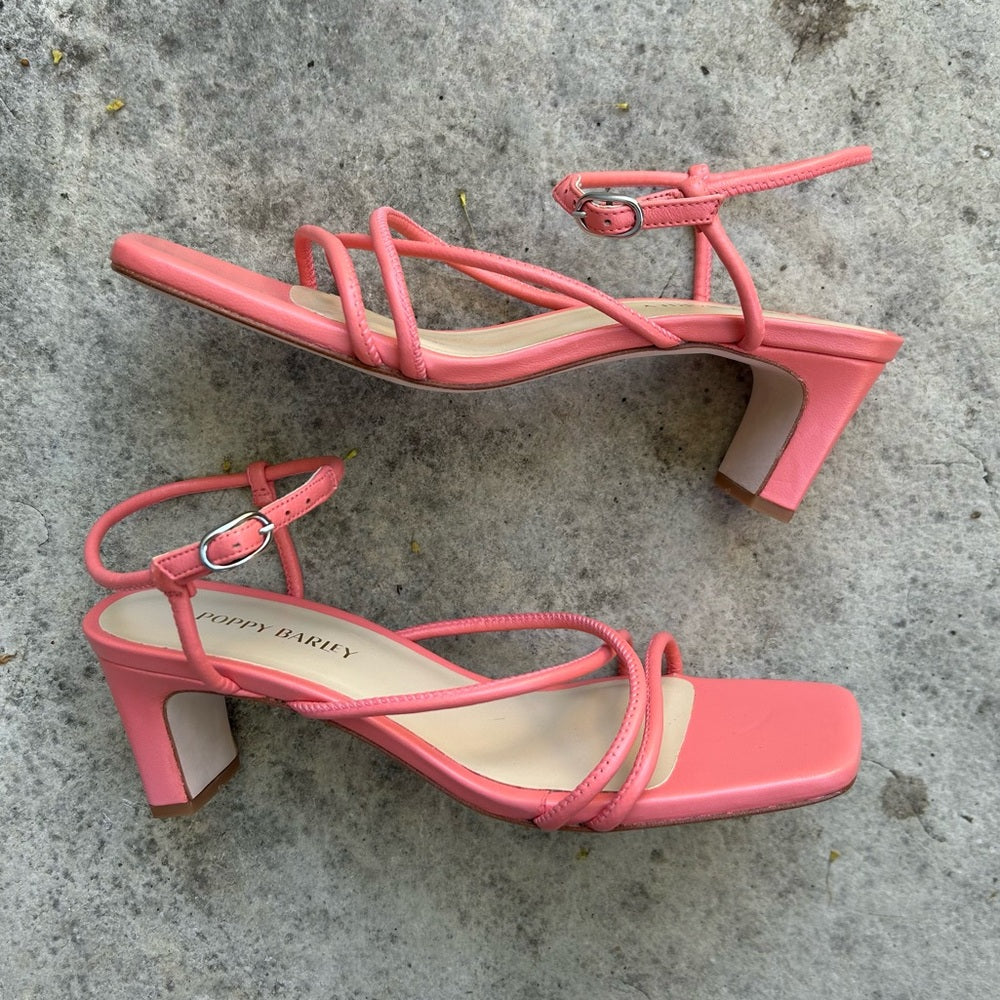 Poppy Barley Harley Heeled Sandal, Cantaloupe, BNWOB, size 9