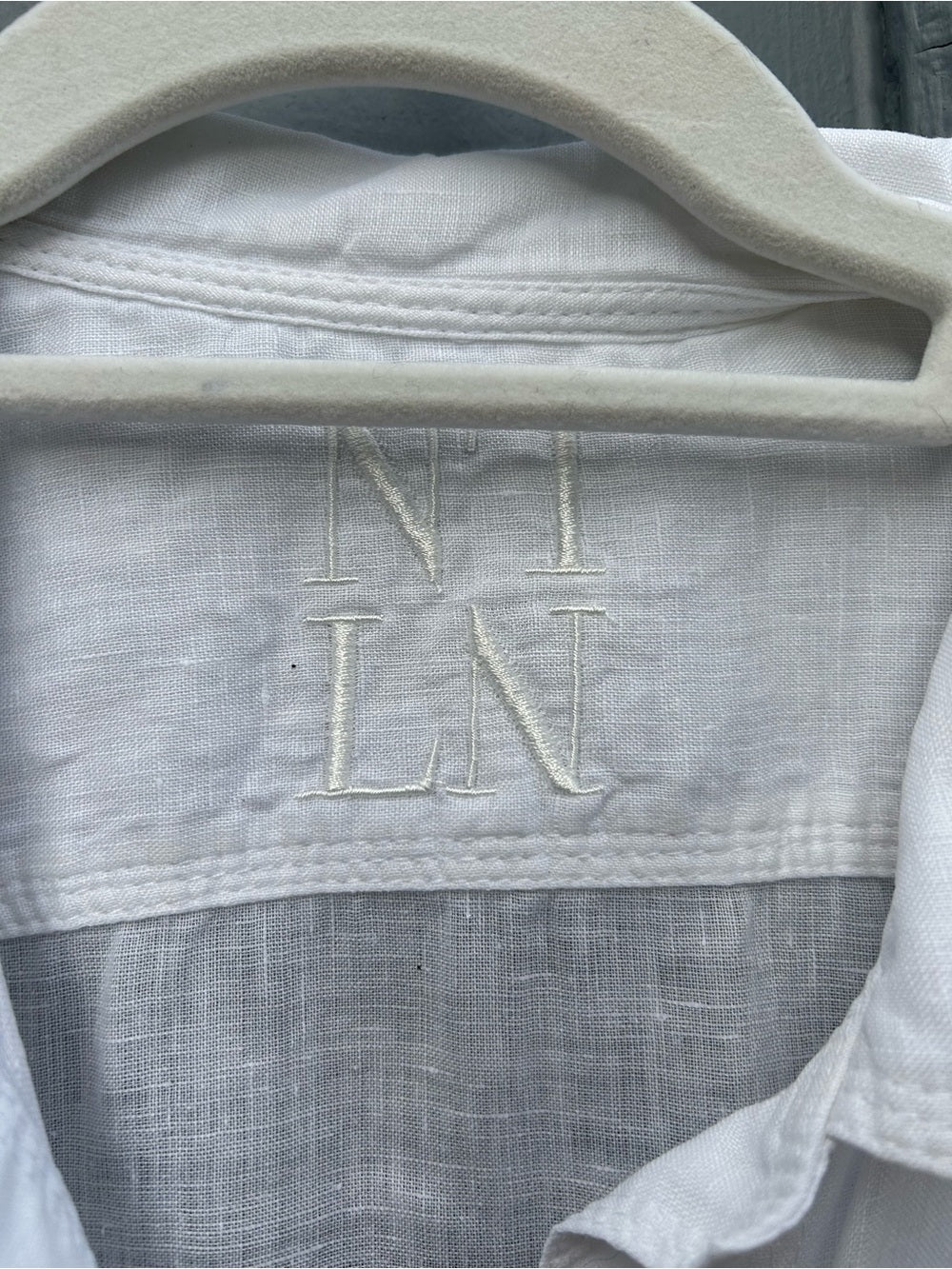 Nancy Lord NLLN White Linen Tunic, size M