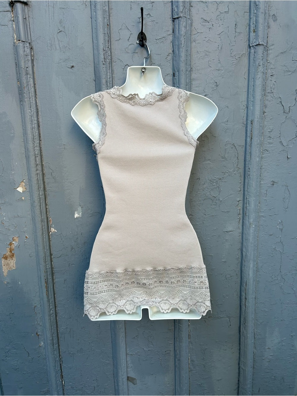 Rosemunde Copenhagen lace tank, size approx M