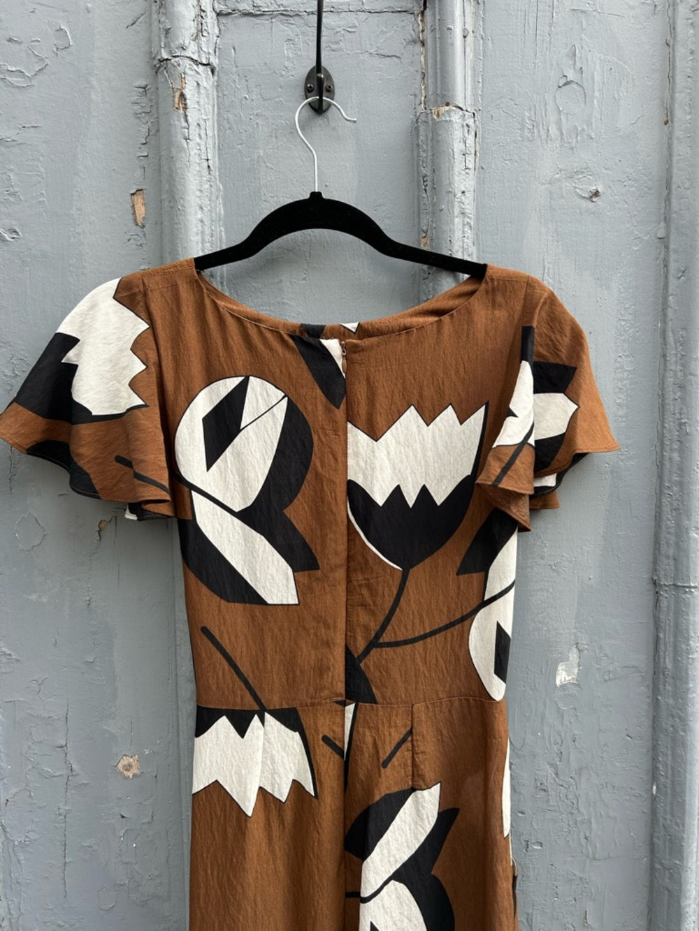 Anthropologie Eva Franco Brown Miranda Jumpsuit, BNWT, size 2