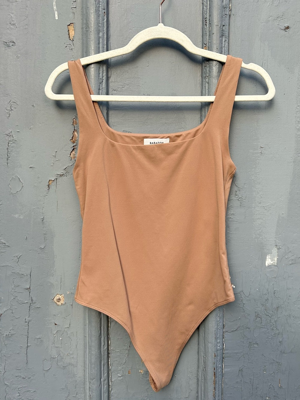 Babaton Taupe contour bodysuit, size M
