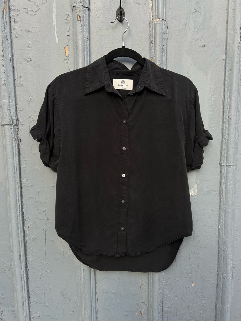 Babaton Black Tencel Hepburn Button down, size XS