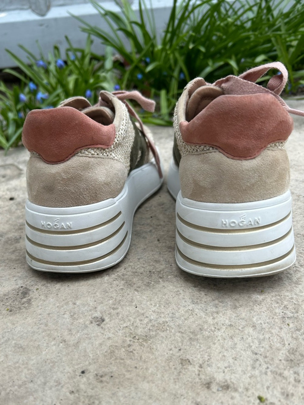 Hogan Rebel Beige Green, size 37 (US7)