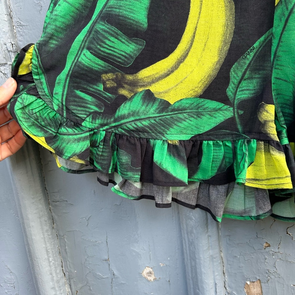 Ganni Cami & Shorts Tropical Print set, Small