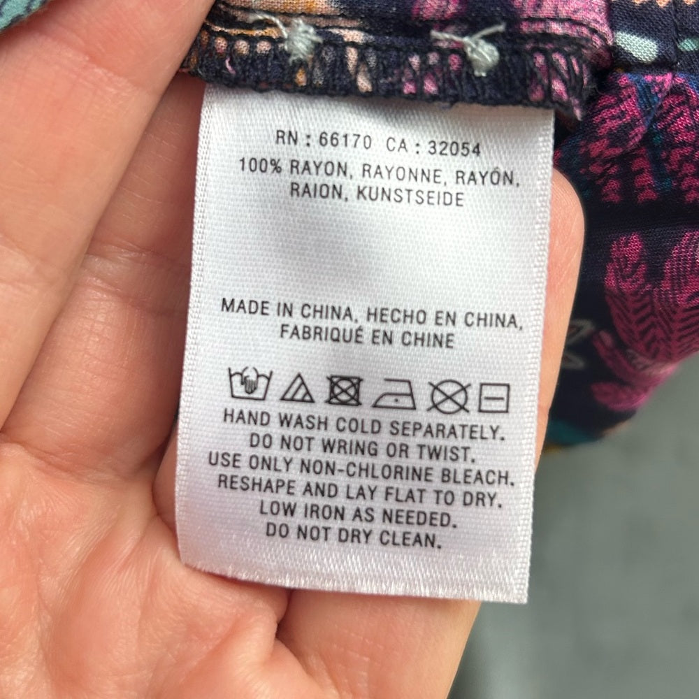 Anthropologie 25 Of 52 Conversations Forest Friends Blouse, size 12