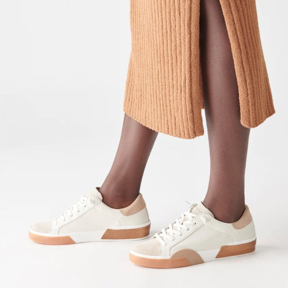 Dolce Vita Zina gold white Leather sneakers, BNWOB, size 10