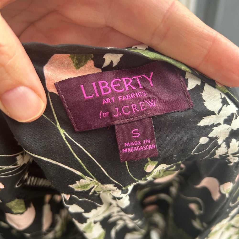 J Crew Liberty print blouse, size Small