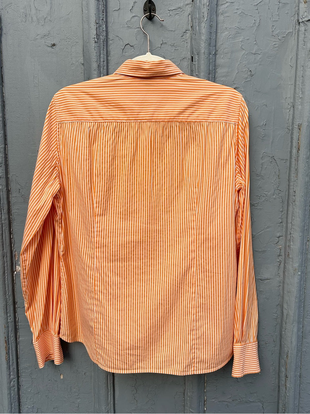 Loro Piana Classic Striped Buttondown, size 46 (they say 10, I say 8)