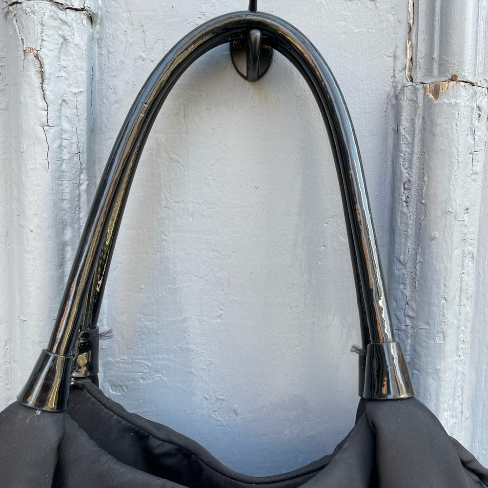 Kate Spade Two-handle Diaper Bag Black Nylon,  7” x 13” x 11”