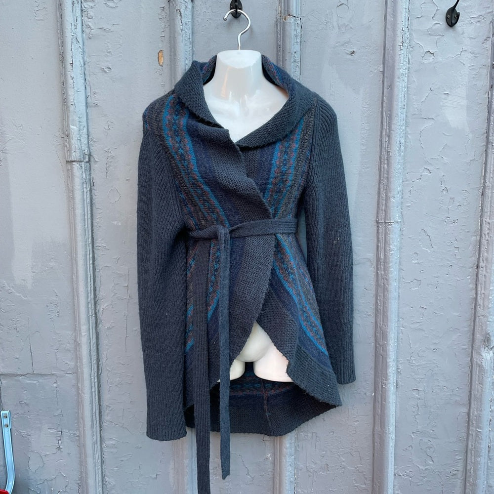 MaxMara Weekend Tie Front Cardigan Sweater, size Small