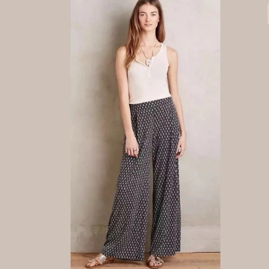 Anthropologie Elevenses Kaimana black and white Palazzo Pants, Small