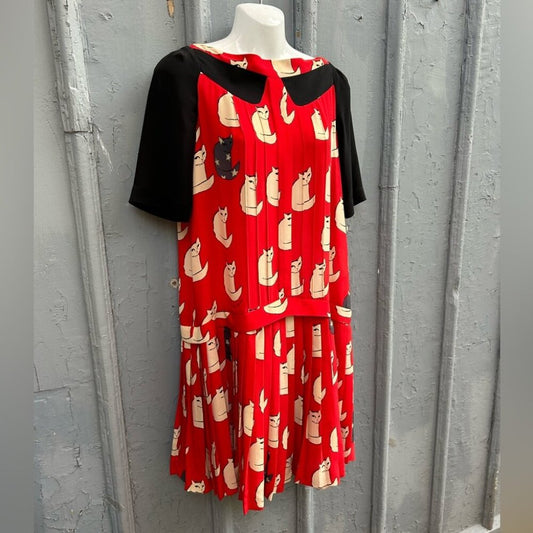 Victoria Victoria Beckham Silk Cat Dress, size 6