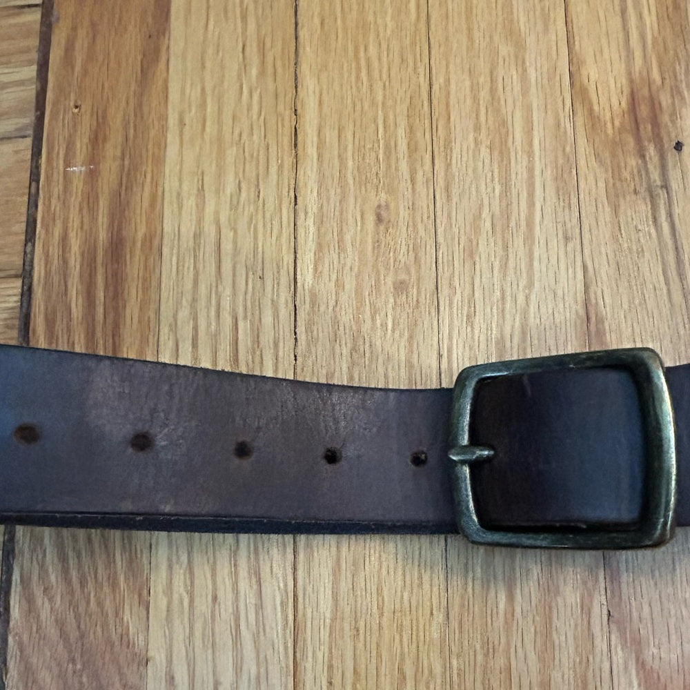 Roots brown leather belt, size 32