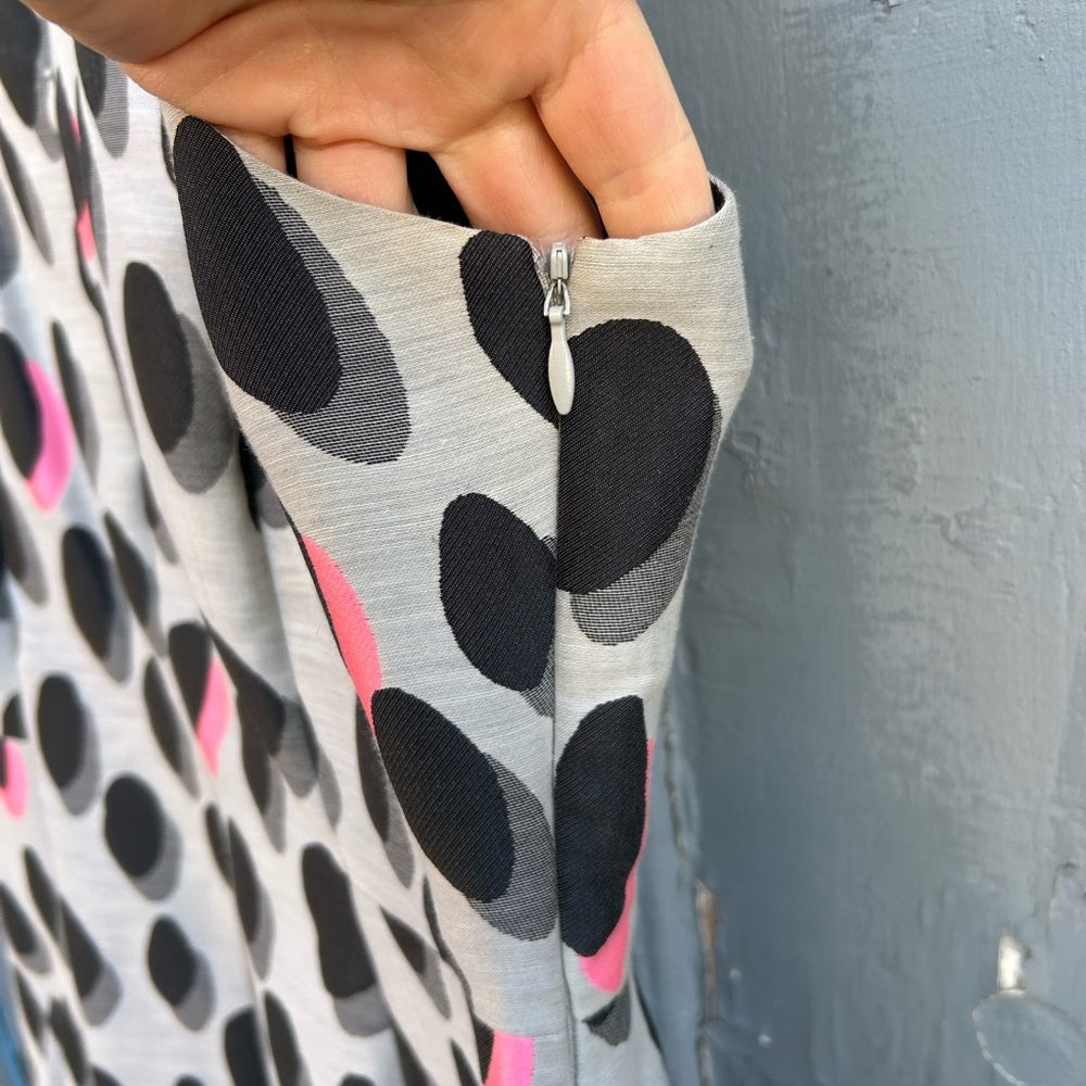 Diane Von Furstenberg New Summer Mini Animal Polka Dot Dress, size 8/10