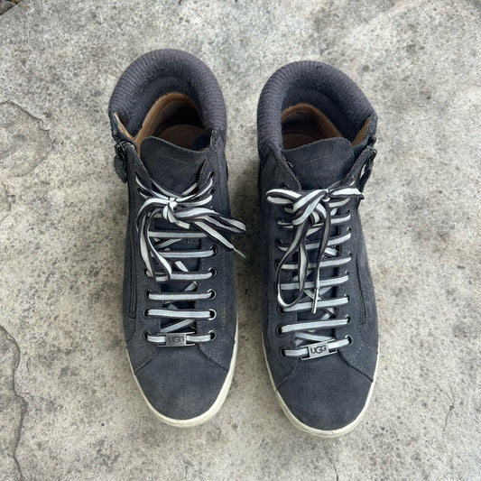 Ugg Grey Suede Olive Trainer, size 9