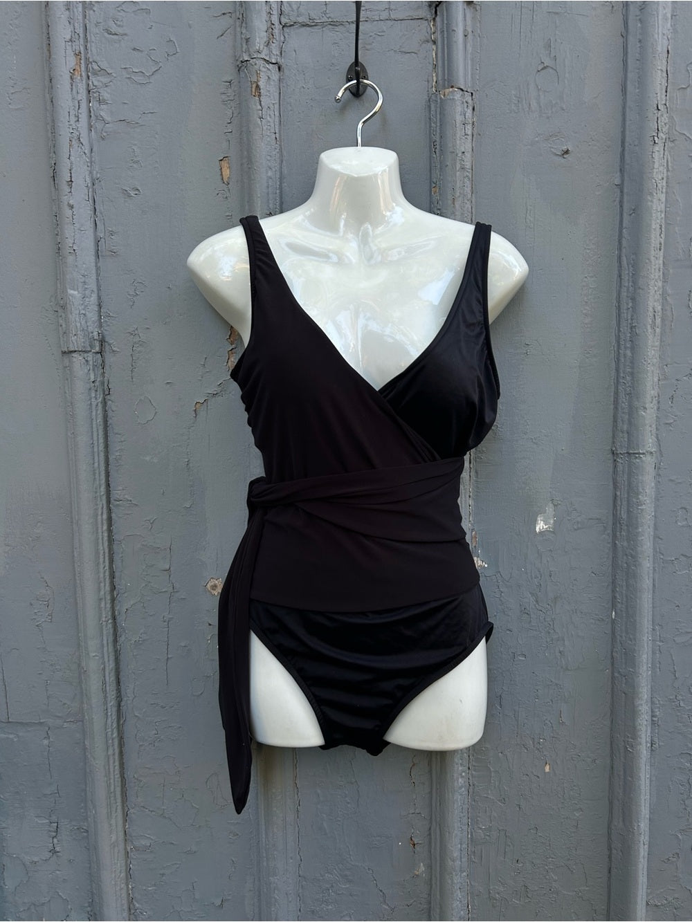 Magic Suit/  Miracle Suit black wrap front, size 10