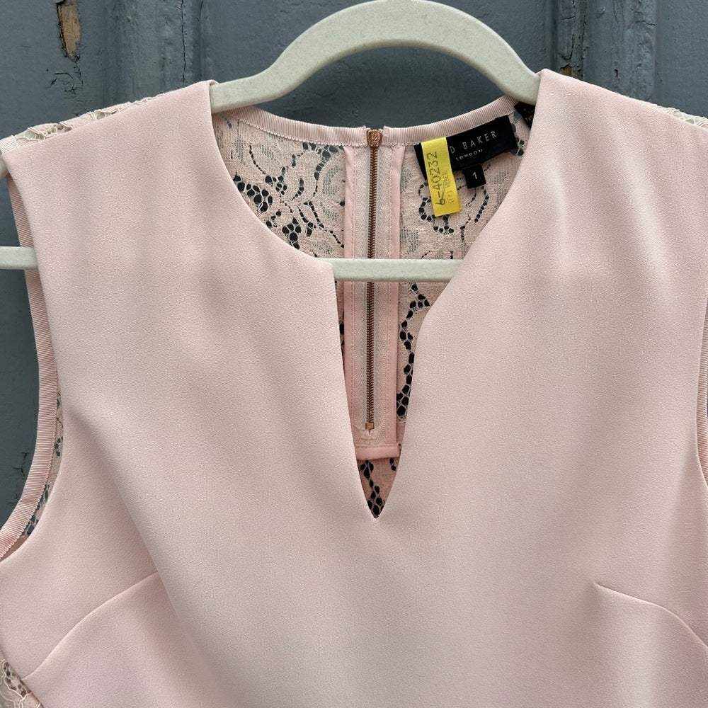 Ted Baker pink Sasica Blouse, size “1” (Small)