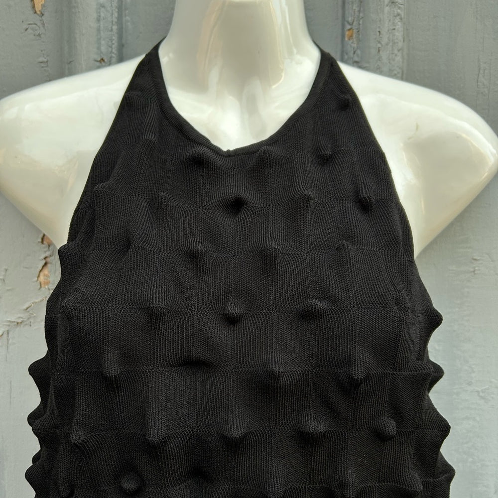 Adolpho Dominguez Black Knit Tank, BNWT, Large