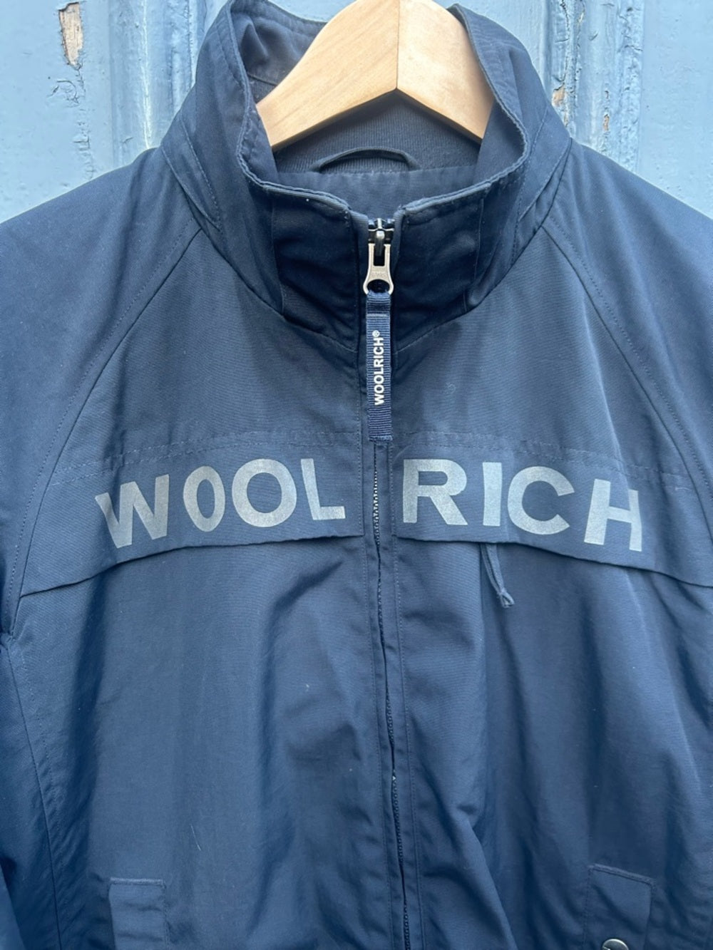 Woolrich Nylon Branded Rain Coat, size Large