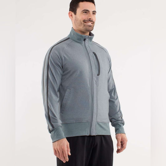 Lululemon Kung Fu Jacket II Heathered Deep Shore, size M