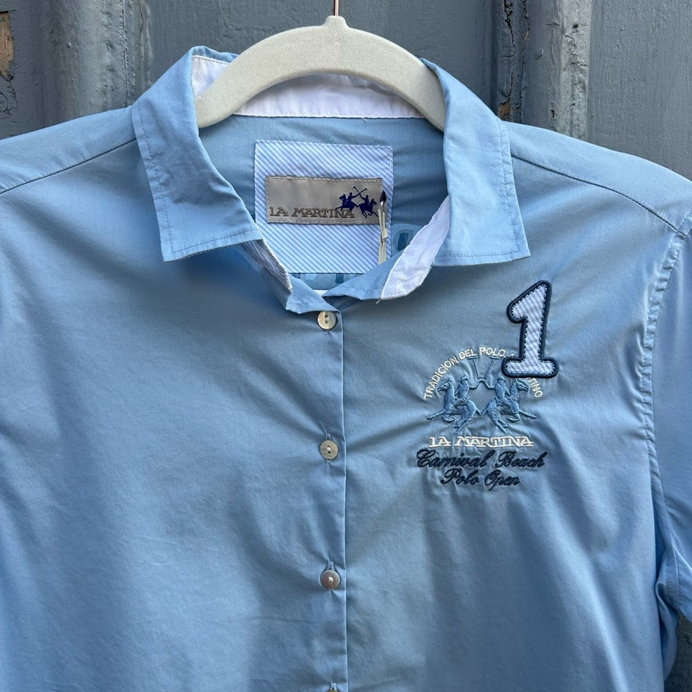 La Martina Camisa Eq Carnival Polo Shirt, BNWT, size Small