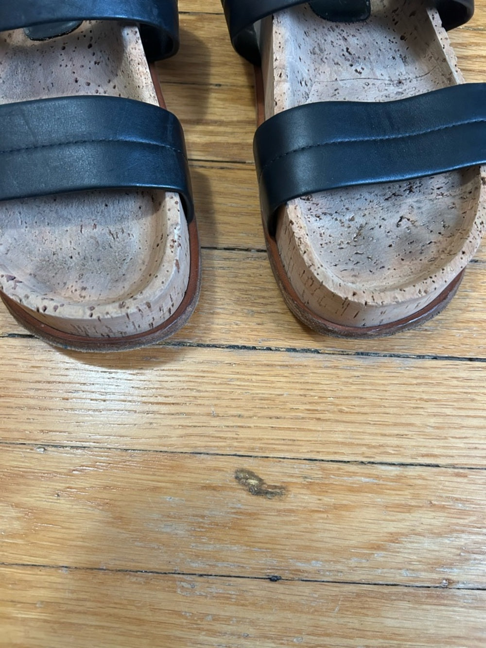 Gabriella Hearst Black Striker Sandals, size 38.5