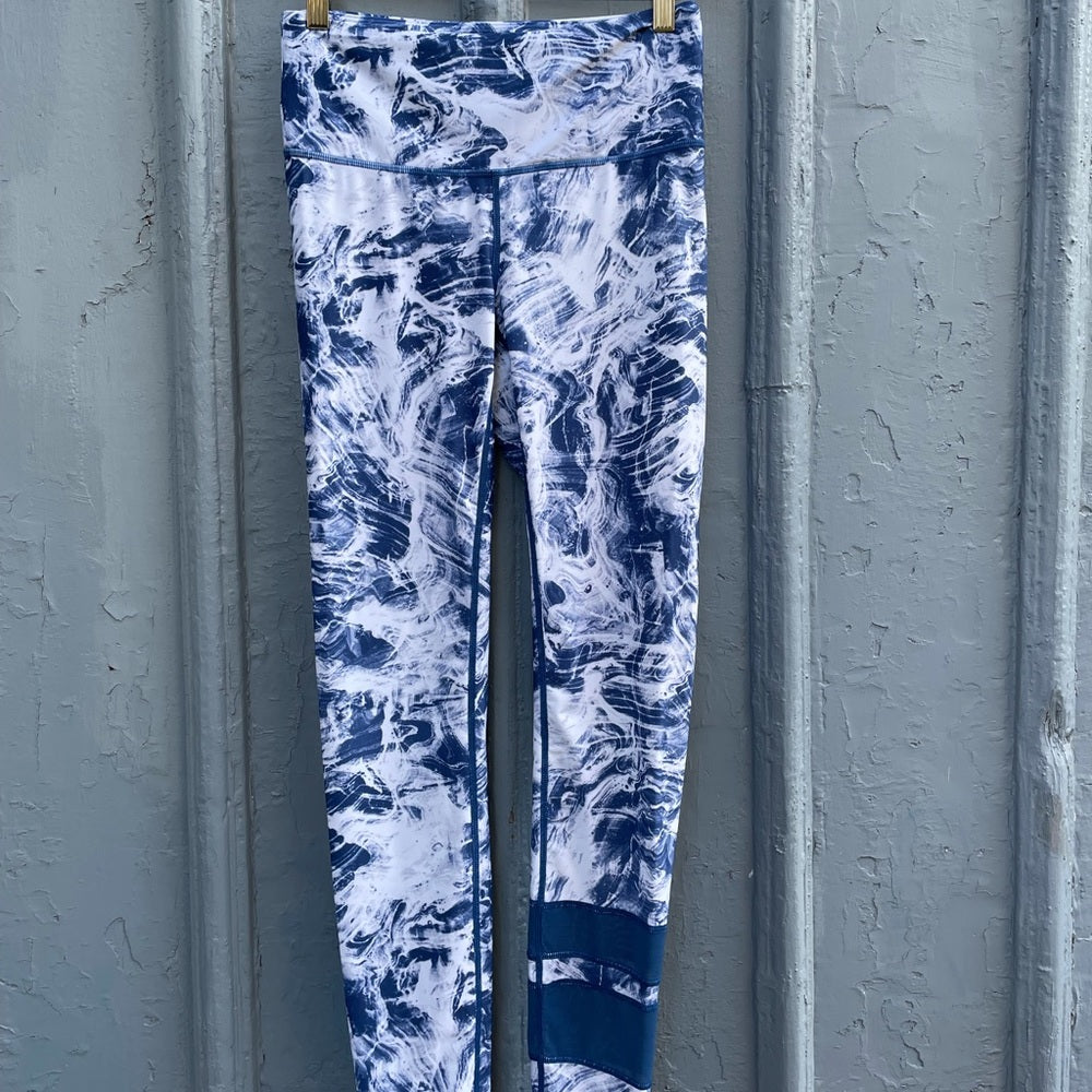Lolé leggings blue marbled, Size small