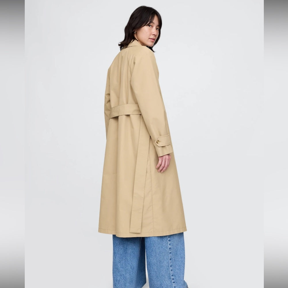 Gap Navy Icon trench coat, size M