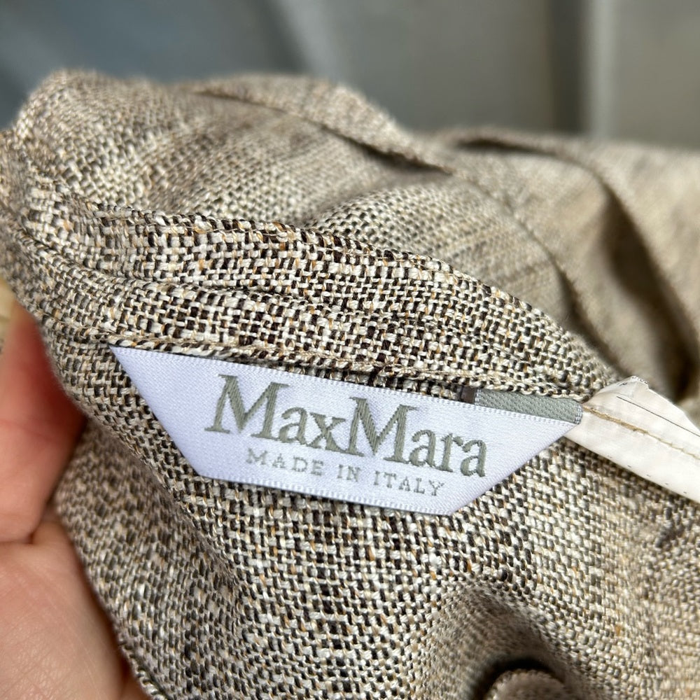 Max Mara Grey Tweed Blazer, approx size M
