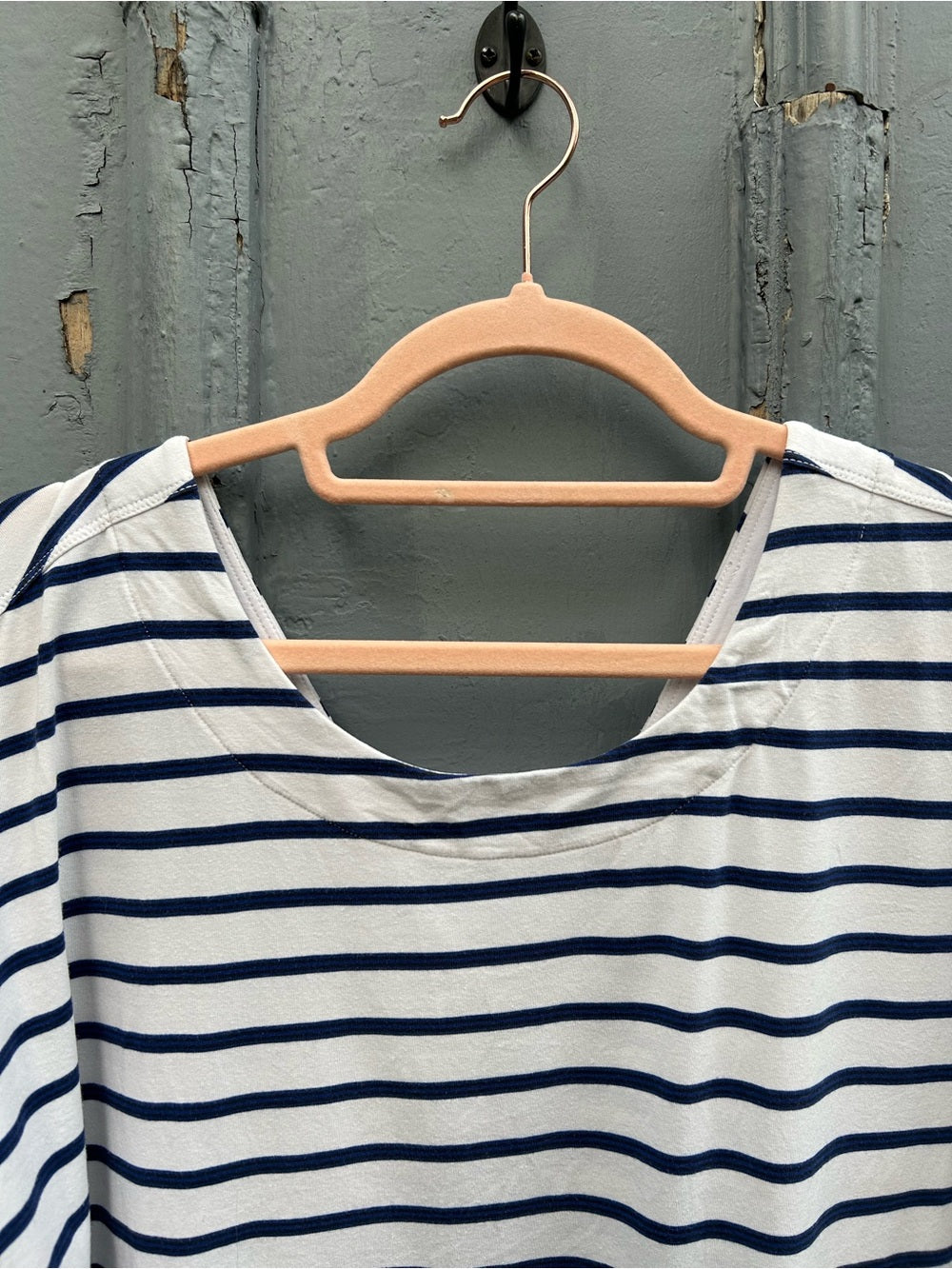 Kit & Ace Back to Front Striped Tee , size L