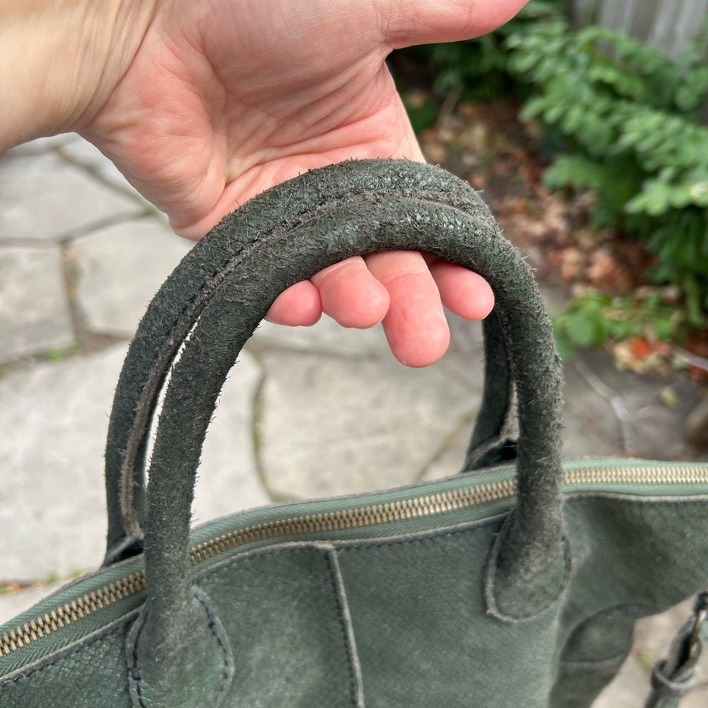 Liebskind Leather snakeskin hobo bag, 13.5”x 17”x 6.5”
