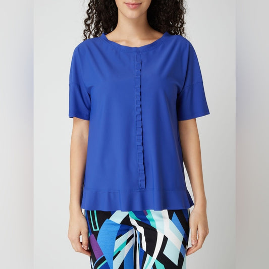 Marc Cain Ruffle Detail Tee, size N2 (US6)