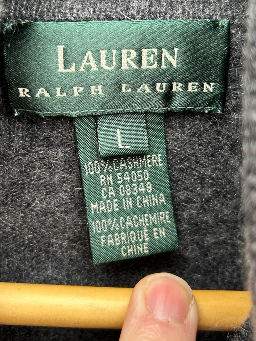 Ralph Lauren Cashmere Knit Turtleneck Sweater - size L